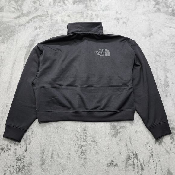NEW The North Face Sweatshirt Womens M Black Horizon 1/2 Zip Fleece Pullover - Picture 3 of 14